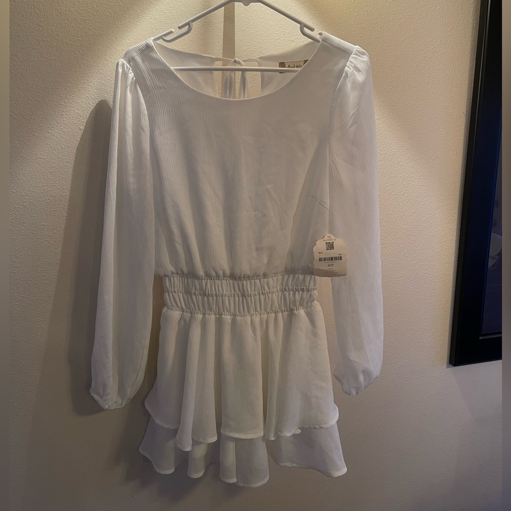 NWT Altard State long sleeve white dress